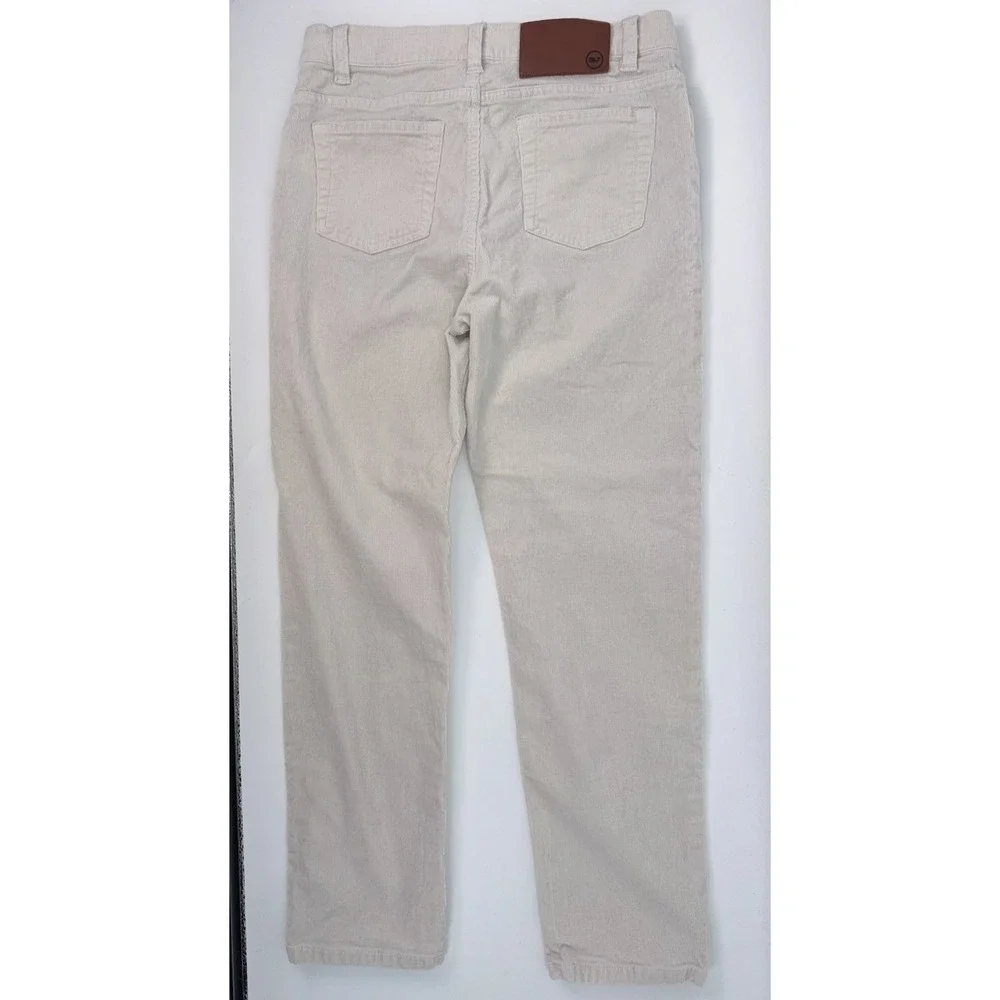 Vineyard Vines Boys Corduroy‎ Pants 12 Ivory Cream Classic Casual
